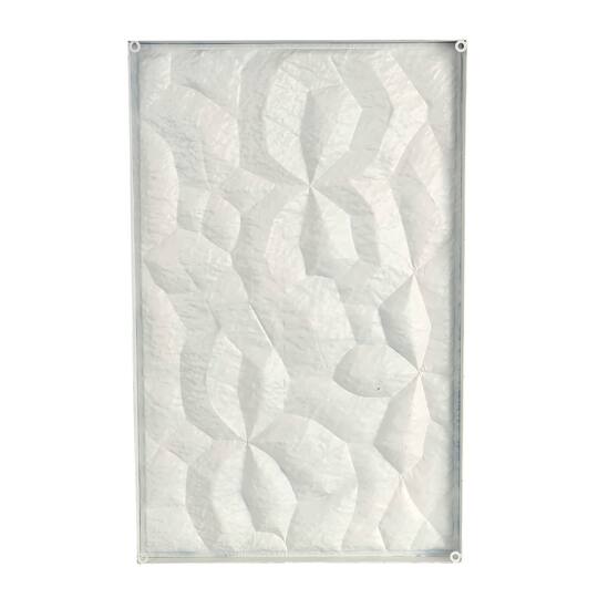 Abstract Dimensional Wall Art in White Frame